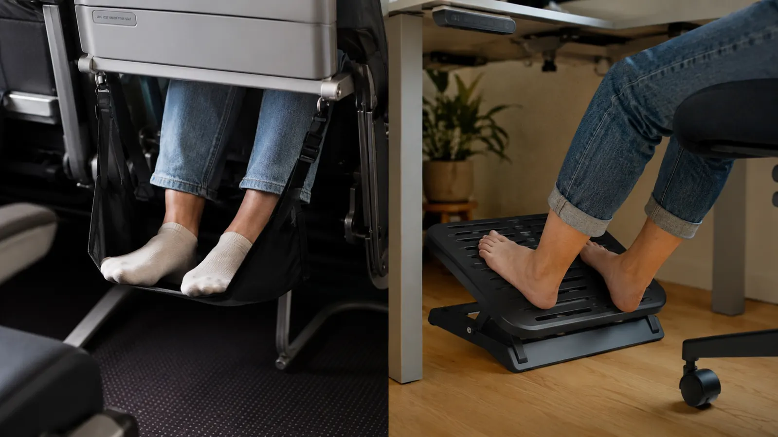 Foot Hammock vs Desk Footrest: Which Actually Helps on Flights